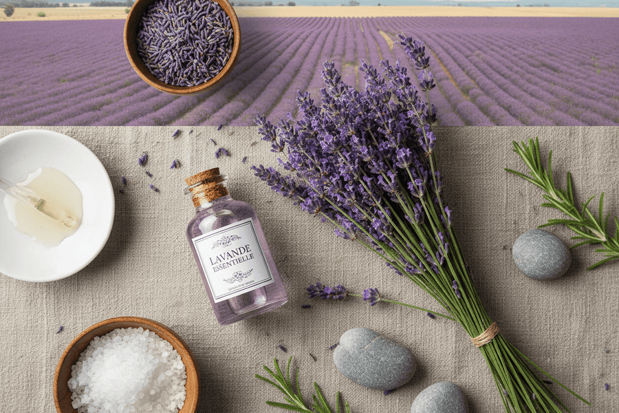 Huile Essentielle de Lavande Vraie Bio 10ml - Relaxation & Sommeil - Home Chic Choc