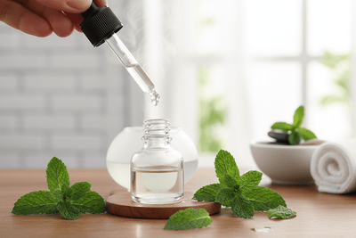 Huile Essentielle Menthe Poivrée Bio 10ml - Concentration & Vitalité - Home Chic Choc