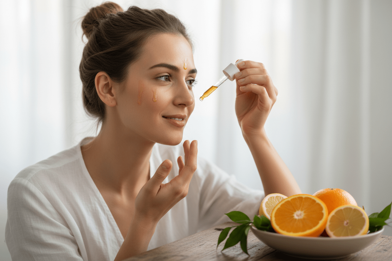 Sérum Vitamine C 20% + Acide Hyaluronique 30ml - Anti - Âge & Éclat - Home Chic Choc